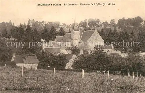 AK / Ansichtskarte Tinchebray Les Montiers Exterieur de l Eglise Tinchebray