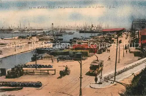 AK / Ansichtskarte Marseille_Bouches du Rhone Vue generale des Bassins de la Joliette Marseille