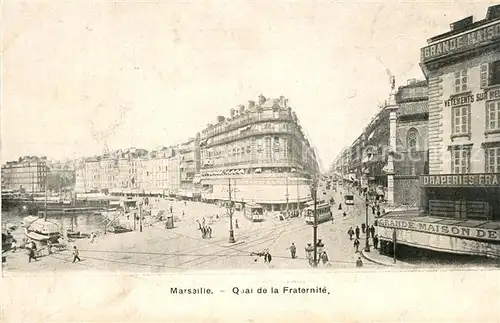 AK / Ansichtskarte Marseille_Bouches du Rhone Quai de la Fraternite Marseille