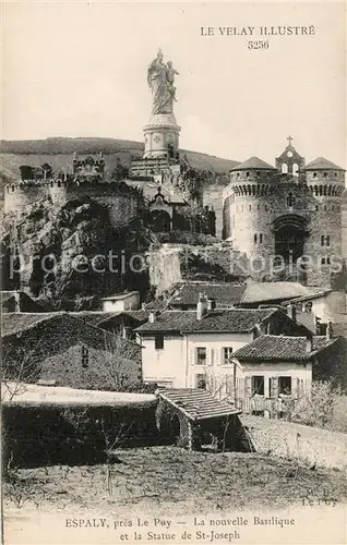 AK / Ansichtskarte Espaly Saint Marcel pres Le Pay La nouvelle Basilique et la Statue de St Joseph Espaly Saint Marcel