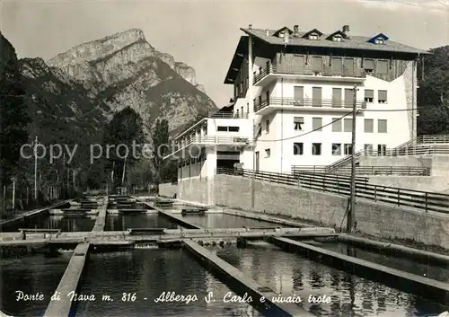 AK / Ansichtskarte Ponte di Nava Albergo San Carlo e vivaio trote 