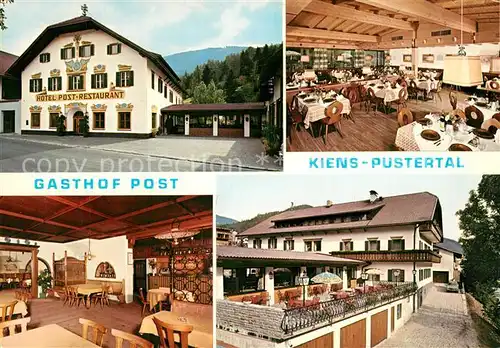 AK / Ansichtskarte Kiens_Suedtirol Gasthof Post Gastraeume Terrasse Kiens Suedtirol