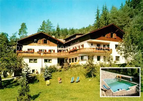 AK / Ansichtskarte Kiens_Suedtirol Pension Zambelli Pool Kiens Suedtirol