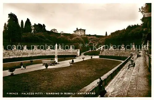 AK / Ansichtskarte Firenze_Toscana Palazzo Pitti Giardino di Boboli Anfiteatro Firenze Toscana