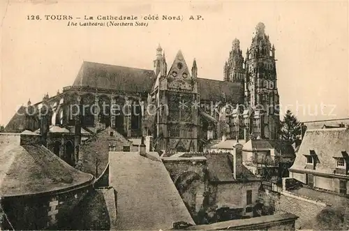 AK / Ansichtskarte Tours_Indre et Loire Cathedrale Tours Indre et Loire