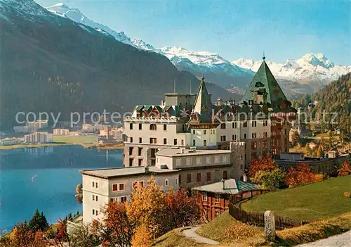 AK / Ansichtskarte St_Moritz_GR Hotel Palace Piz della Margna Alpen St_Moritz_GR