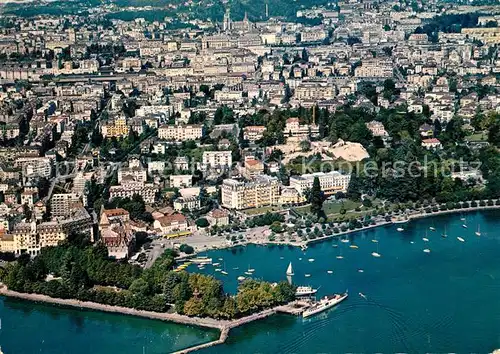 AK / Ansichtskarte Ouchy Fliegeraufnahme Ouchy