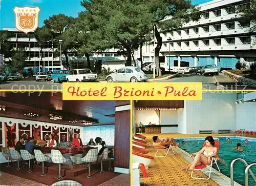 AK / Ansichtskarte Pula_Kroatien Hotel Brioni Restaurant Bar Hallenbad 