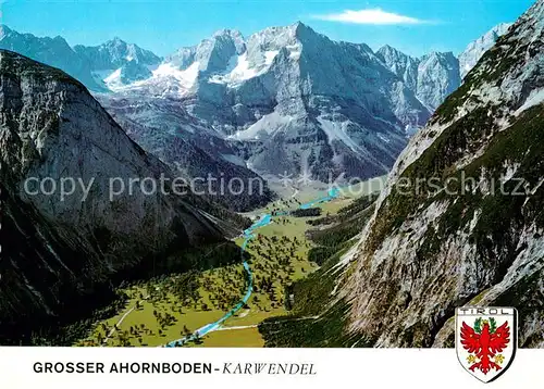 AK / Ansichtskarte Eng_Alm Grosser Ahornboden mit Eiskarspitze Spitzkarspitze Karwendelgebirge Eng_Alm