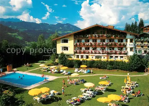 AK / Ansichtskarte St_Johann_Pongau Hotel Berghof Swimming Pool Liegewiese St_Johann_Pongau