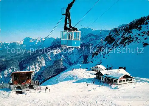 AK / Ansichtskarte Garmisch Partenkirchen Hochalm mit Hochalmbahn Wintersportplatz Alpen Garmisch Partenkirchen