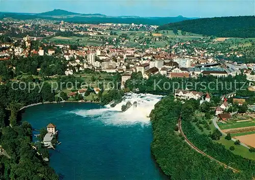 AK / Ansichtskarte Neuhausen_Rheinfall Fliegeraufnahme Neuhausen Rheinfall