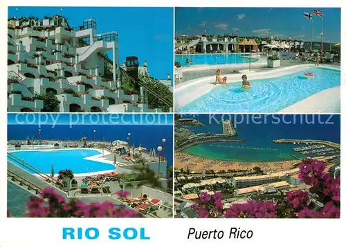 AK / Ansichtskarte Puerto_Rico_Gran_Canaria Aparthotel Rio Sol Swimming Pool Hafen Puerto_Rico_Gran_Canaria