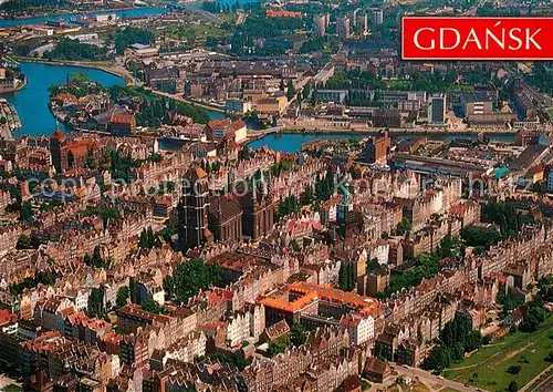 AK / Ansichtskarte Gdansk Altstadt Fliegeraufnahme Gdansk