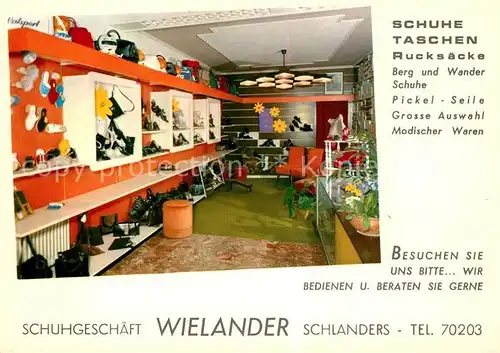 AK / Ansichtskarte Schlanders_Suedtirol Schuhgeschaeft Wielander Schlanders_Suedtirol