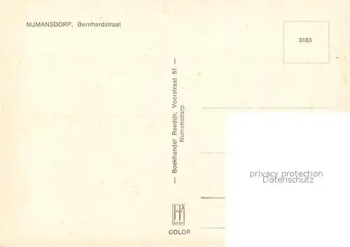 AK / Ansichtskarte Numansdorp Bernhardstraat Numansdorp