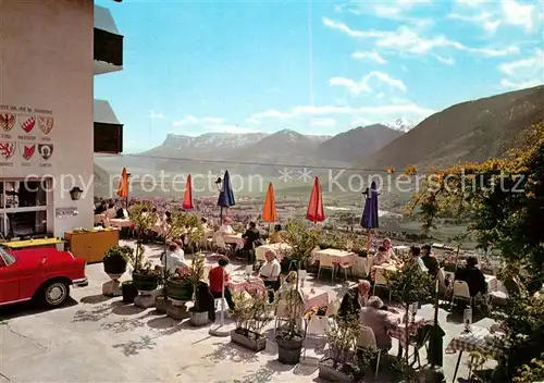 AK / Ansichtskarte Dorf_Tirol Tirolerhof Terrasse Dorf_Tirol
