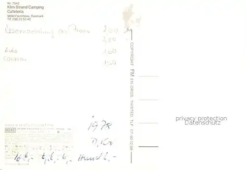 AK / Ansichtskarte Fjerritslev Klim Strand Camping Fliegeraufnahme Fjerritslev