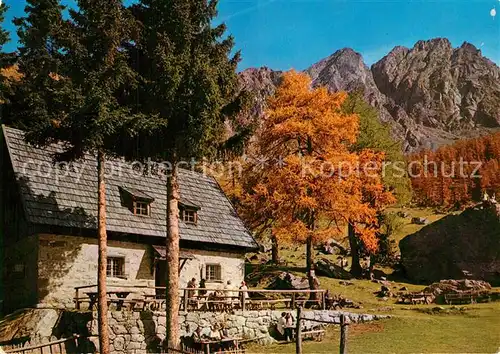 AK / Ansichtskarte Scena_Merano Rifugio Ivigna Ilfingerhuette mit Ilfinger Herbststimmung Sarntaler Alpen Scena Merano