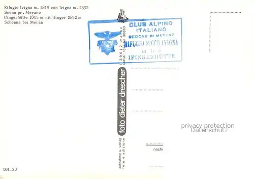 AK / Ansichtskarte Scena_Merano Rifugio Ivigna Ilfingerhuette mit Ilfinger Herbststimmung Sarntaler Alpen Scena Merano