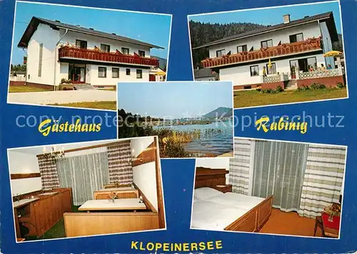 AK / Ansichtskarte St_Kanzian_Klopeiner_See Gaestehaus Rabinig St_Kanzian_Klopeiner_See