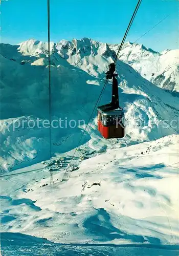 AK / Ansichtskarte Zuers_Arlberg Trittkopfseilbahn Wintersportplatz Alpen Zuers Arlberg