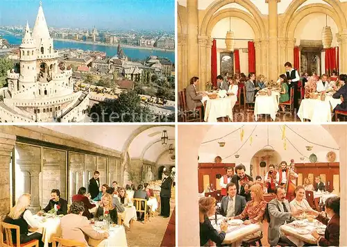 AK / Ansichtskarte Budapest Fischerbastei Restaurant Weinkeller Budapest