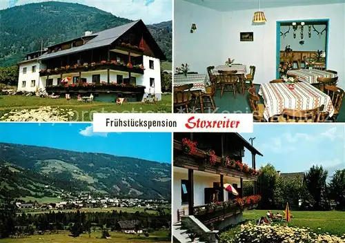 AK / Ansichtskarte Malta_Kaernten Pension Stoxreiter Gastraum Landschaftspanorama Malta Kaernten