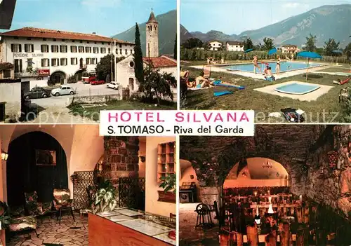 AK / Ansichtskarte Riva_del_Garda Hotel Silvana Restaurant Swimming Pool Riva_del_Garda