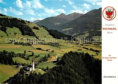 AK / Ansichtskarte Weerberg Peter und Paul Kirche Fliegeraufnahme Weerberg