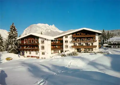 AK / Ansichtskarte Weidach_Leutasch Hotel Kristall Winter Weidach_Leutasch