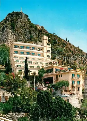 AK / Ansichtskarte Taormina_Sizilien Hotel Mediterranee Taormina Sizilien