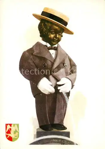 AK / Ansichtskarte Bruxelles_Bruessel Maenneken Pis Maurice Chevalier Bruxelles_Bruessel