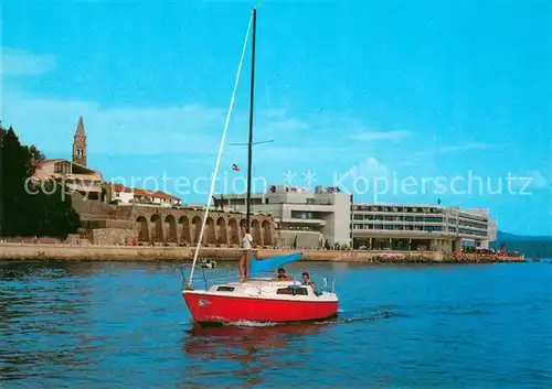 AK / Ansichtskarte Portoroz Hoteli Bernardin Segelboot Portoroz