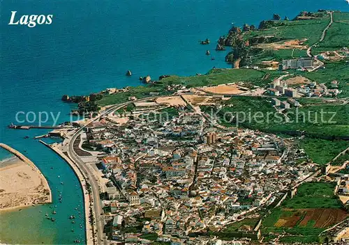 AK / Ansichtskarte Lagos_Algarve_Portugal Fliegeraufnahme 