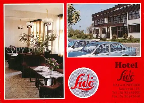 AK / Ansichtskarte Balatonfuered Hotel Lido Balatonfuered