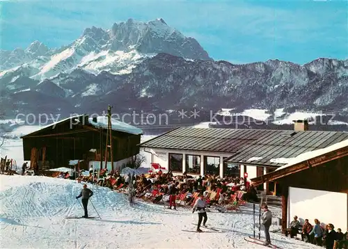 AK / Ansichtskarte St_Johann_Tirol Bergbahn Mitttelstation Restaurant Cafe Sommerer Winter St_Johann_Tirol