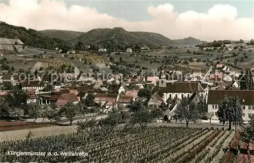 AK / Ansichtskarte Klingenmuenster Panorama Weinstrasse Klingenmuenster