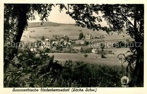 AK / Ansichtskarte Hinterhermsdorf Panorama Hinterhermsdorf