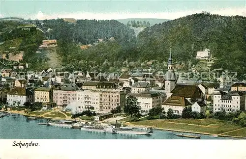 AK / Ansichtskarte Schandau_Bad Elbepartie Panorama Schandau_Bad