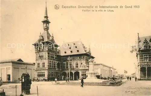 AK / Ansichtskarte Exposition_Universelle_Gand_1913 Pavillon de la Ville de Liege  