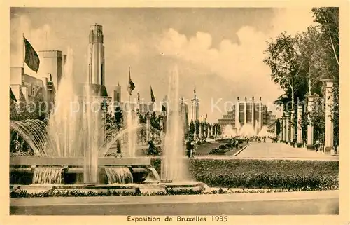 AK / Ansichtskarte Exposition_Internationale_Bruxelles_1935 Allee du Centenaire  