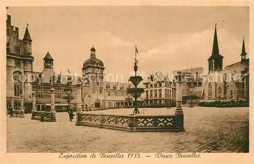 AK / Ansichtskarte Exposition_Internationale_Bruxelles_1935 Vieux Bruxelles 
