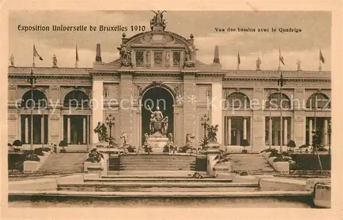 AK / Ansichtskarte Exposition_Universelle_Bruxelles_1910 Quadrige 
