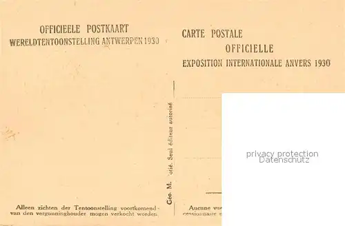 AK / Ansichtskarte Exposition_Internationale_Anvers_1930 Avenue de l Exposition 