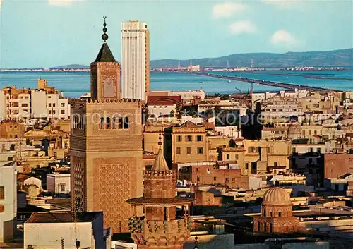 AK / Ansichtskarte Tunis Mosqu?e Zitouna et Hotel Africa Tunis