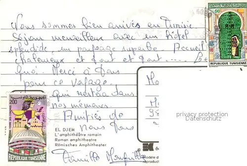 AK / Ansichtskarte El Djem Fliegeraufnahme Amphitheatre El Djem