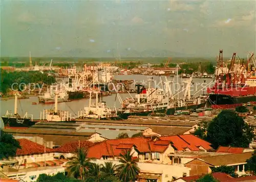 AK / Ansichtskarte Saigon Port on the Saigon river saigon