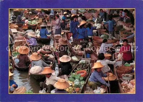 AK / Ansichtskarte Bangkok Floating Market Bangkok