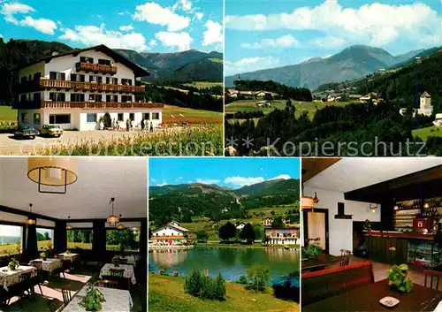 AK / Ansichtskarte Kiens_Suedtirol Pension Laerchenhof Landschaftspanorama See Alpen Kiens Suedtirol